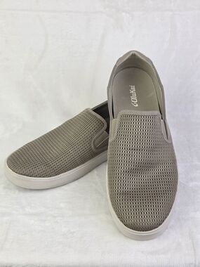 OluKai Lae'ahi Mens Slip On Sneakers Size 13 Gray Mesh Breathable Casual Shoe